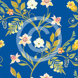 FABArt Design - Showcase SA Designer Carmen Anderson - Narcissus Cobalt Blue