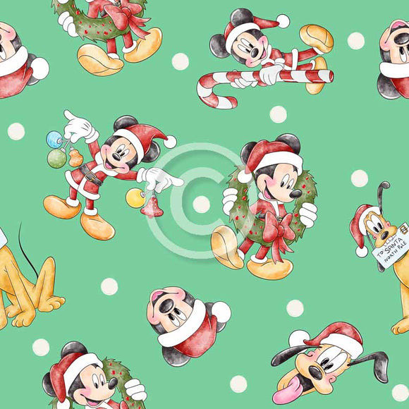 FABArt Design - L* Green Mouse Christmas