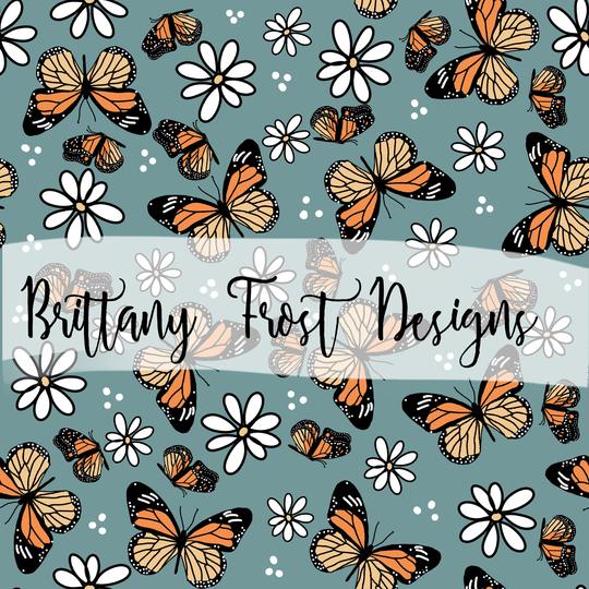 FABArt Design - Brittany Frost Blue Monarch Butterflies