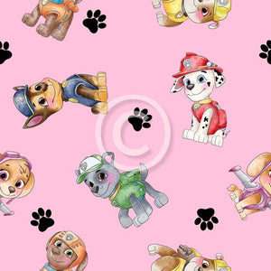 FABArt Design - L* Puppy Patrol Pink